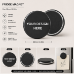 Custom Magnet Kulkas Foto Aesthetic 58mm | Fridge Magnet Souvenir Murah